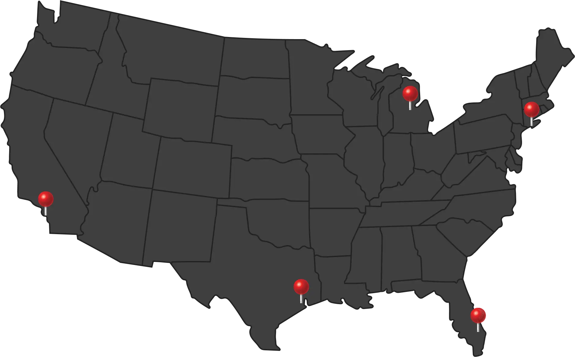 map of USA